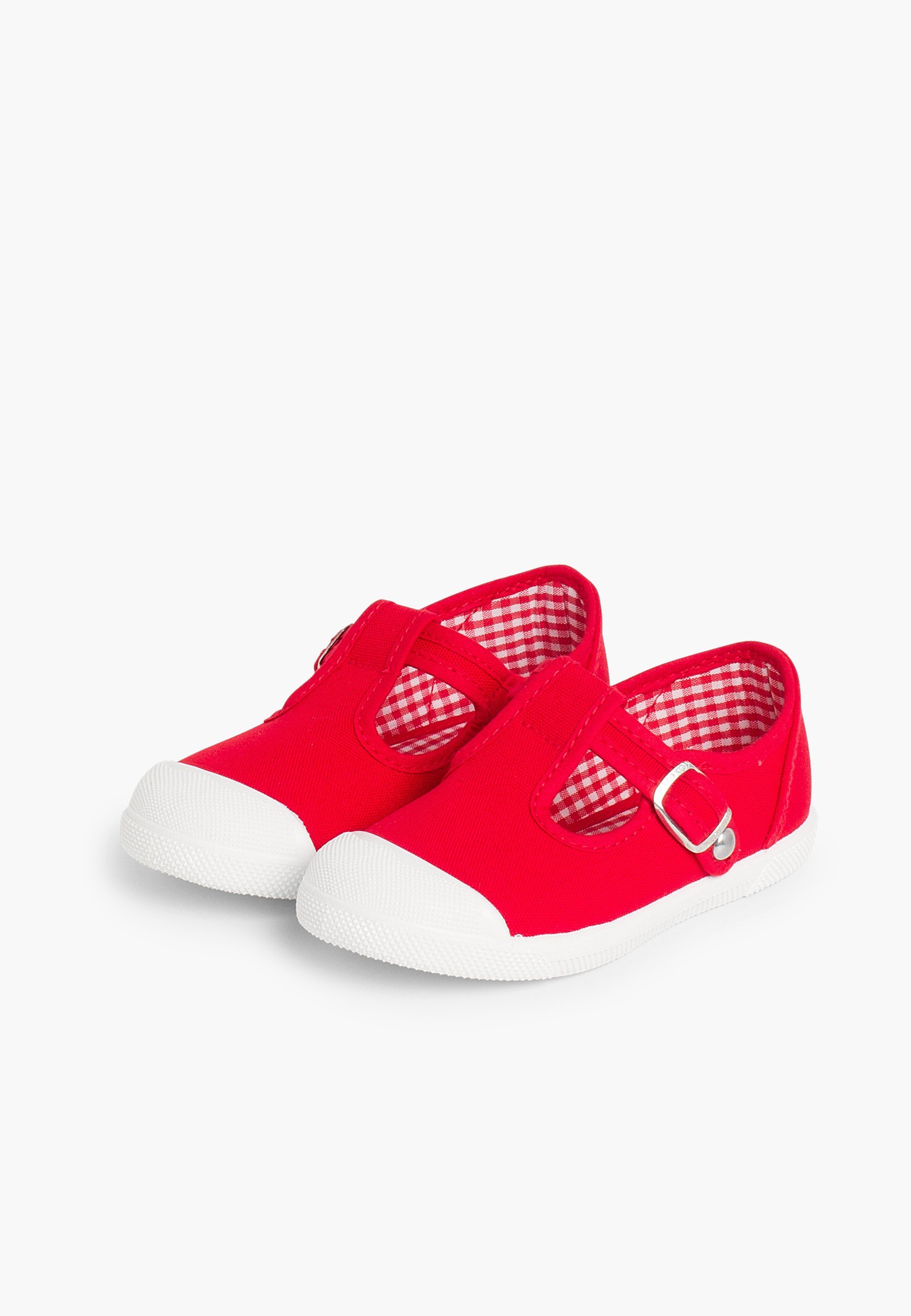 Pisamonas Ballerinas mit Knöchelriemen – Rojo
