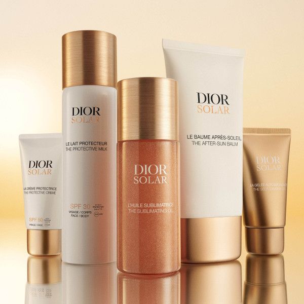 „Dior“ apsauginis aliejus nuo saulės veidui ir kūnui su SPF 15. Prabangios tikslinės procedūros.
