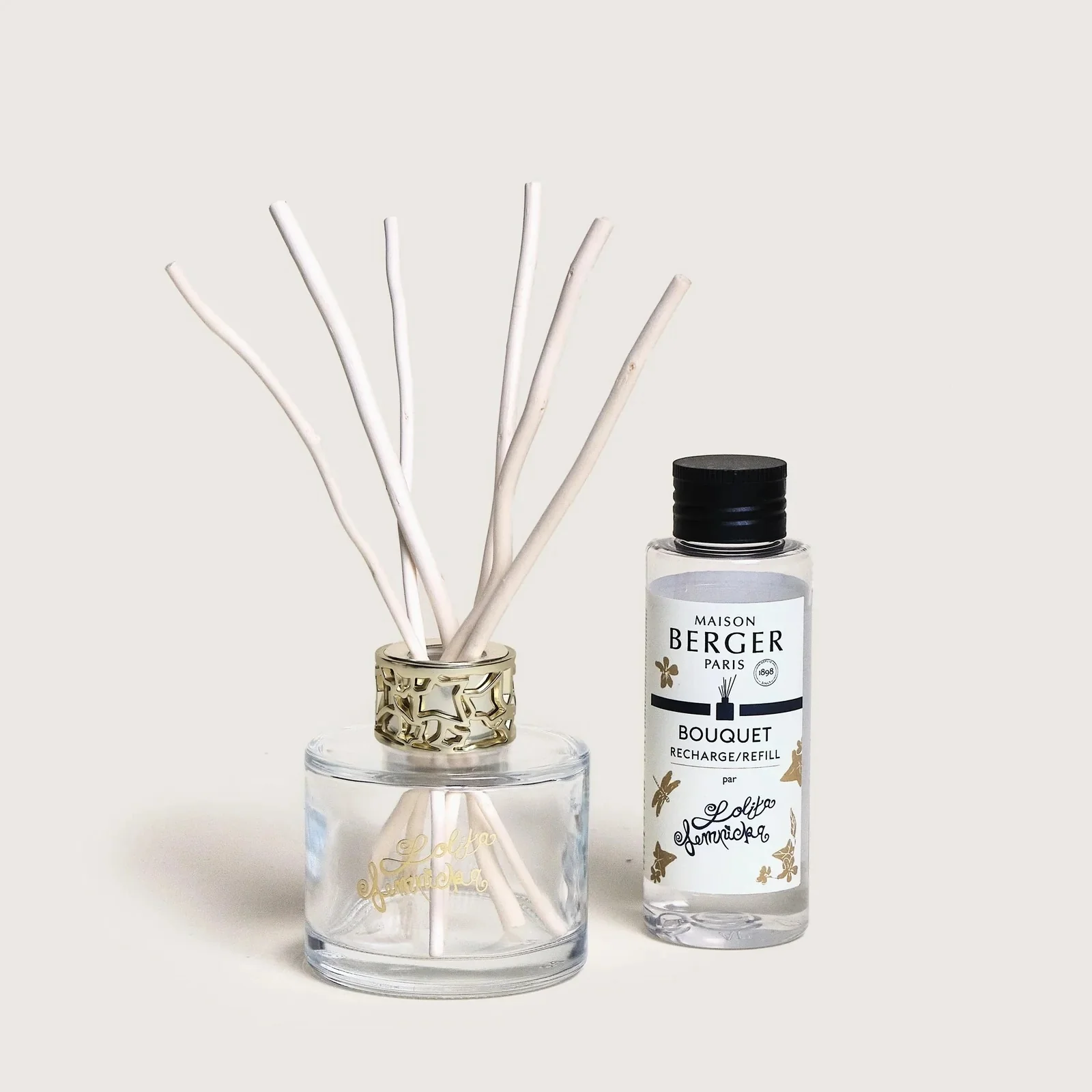 Bouquet Parfumé LOLITA LEMPICKA - Duo Mini Bouquet e Spray Trasparente - Diffusore di Profumo, Profumo per Diffusore