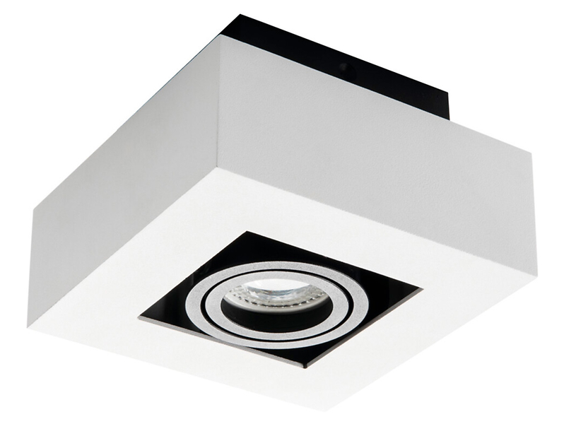 Lampa natynkowa Stobi aluminiowa 8,5 cm biała