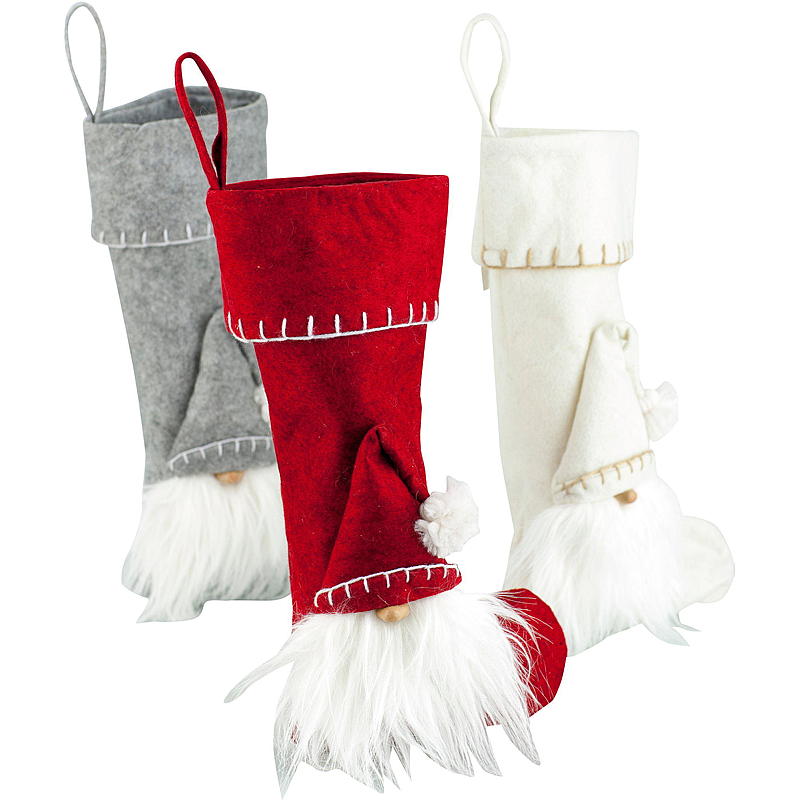 Heimfilz-Weihnachtsstrumpf mit Weihnachtsmann