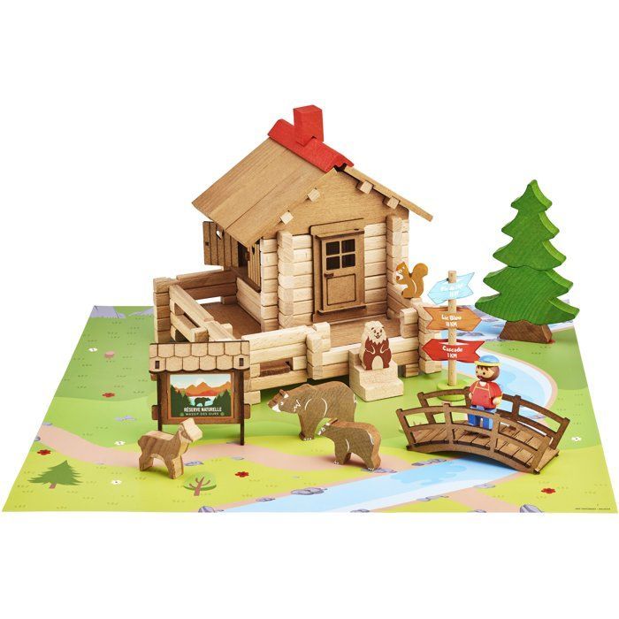 JEUJURA - Construction en bois - La réserve naturelle - 125 pièces - Dès 5 ans
