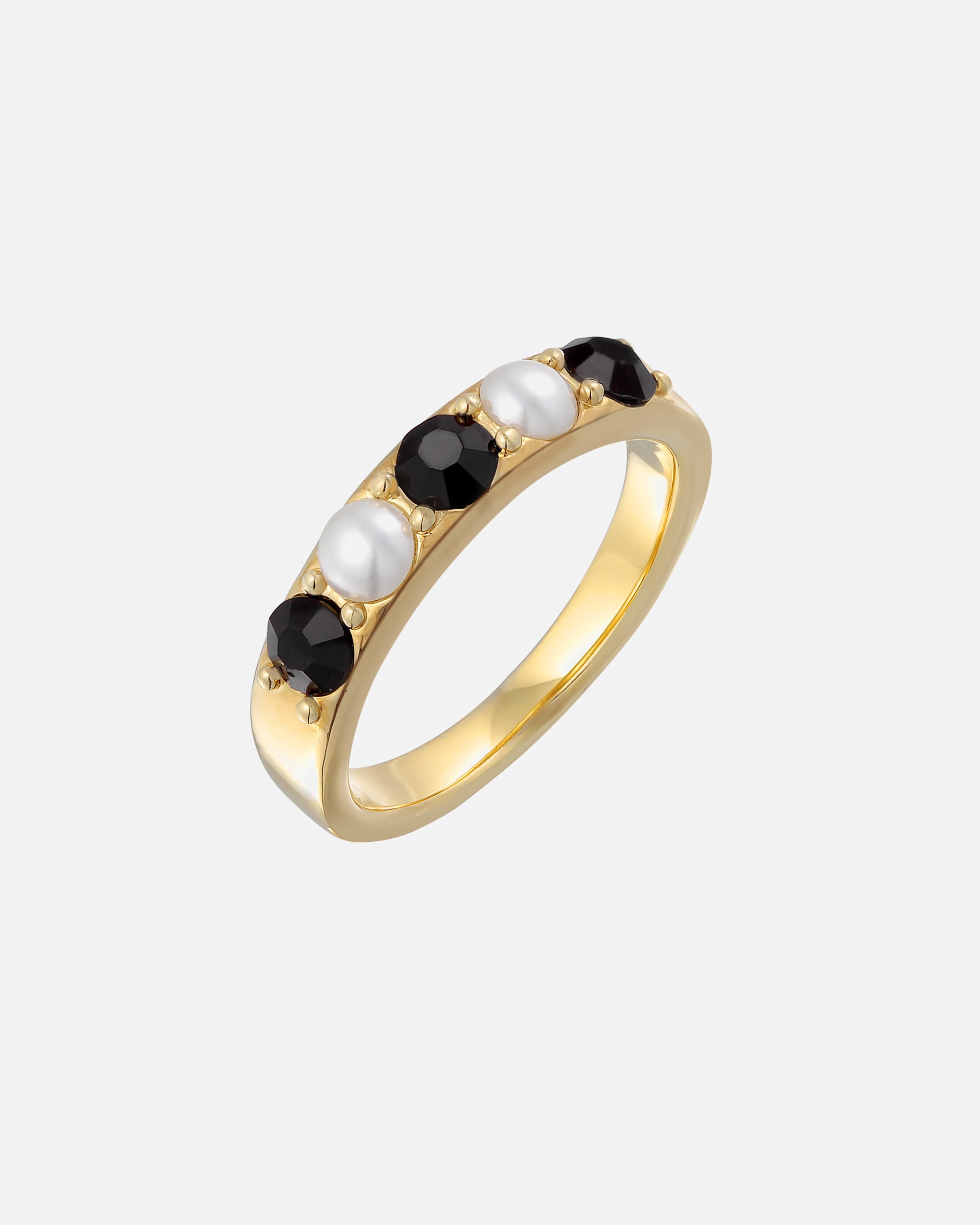 Elli Femmes Bande Perles de Verre Tendance Couleur Or avec Cristaux