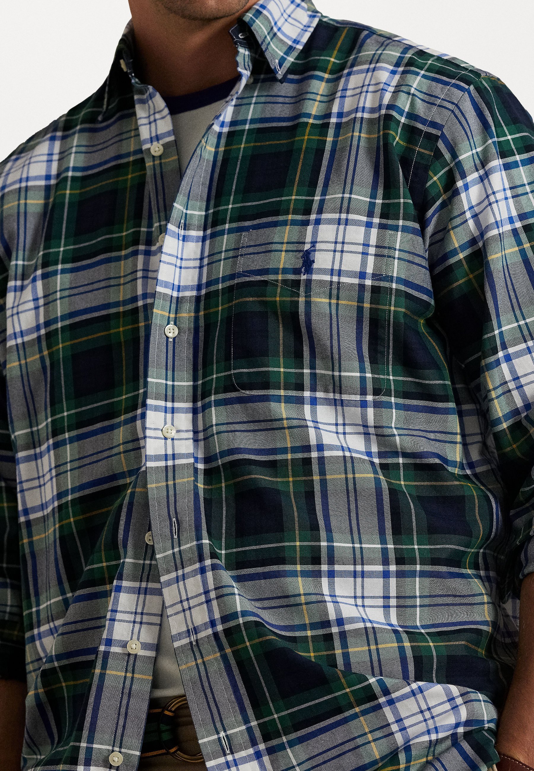 Polo Ralph Lauren Big & Tall Kariertes Oxford-Hemd - Hemd - grün/blau