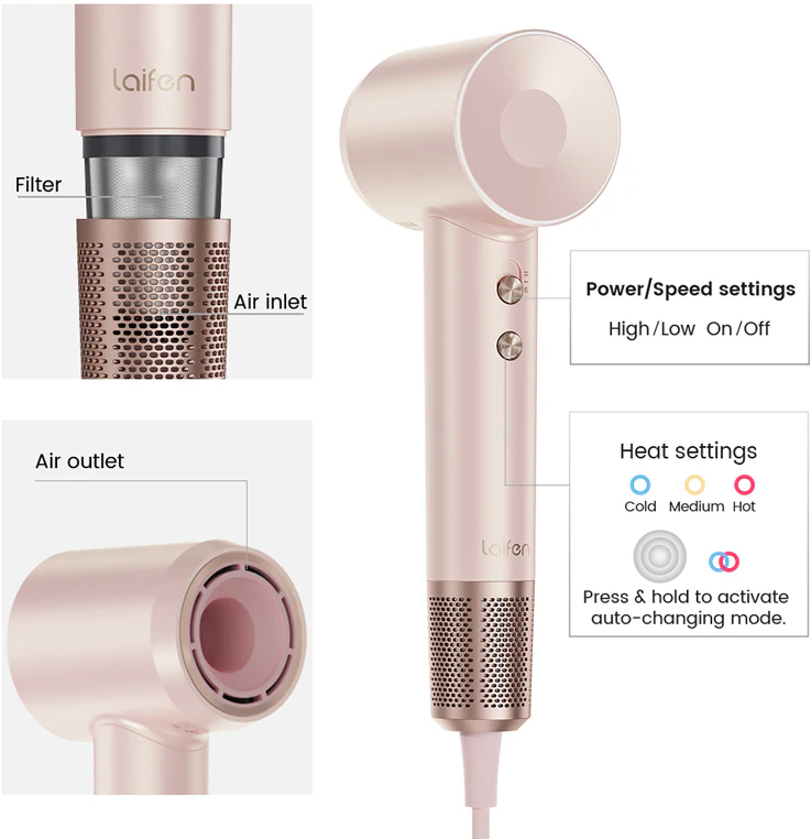 Secador de cabelo premium Laifen SWIFT