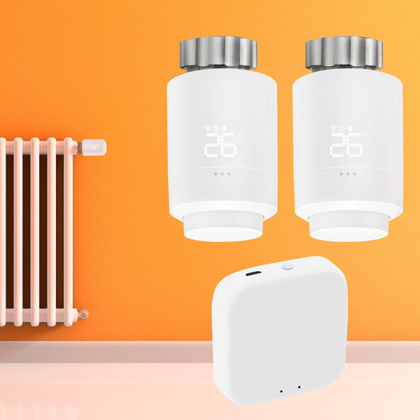 Centru de control inteligent Zigbee și 2 termostate pentru radiator