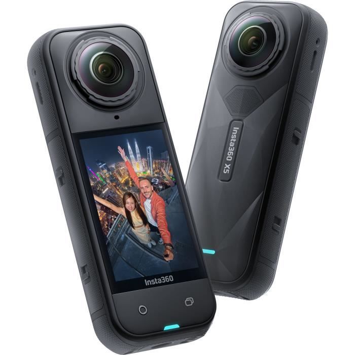 Câmera de ação 360° - INSTA360 - X5 - 8K - À prova d'água - Visão aprimorada em baixa luminosidade