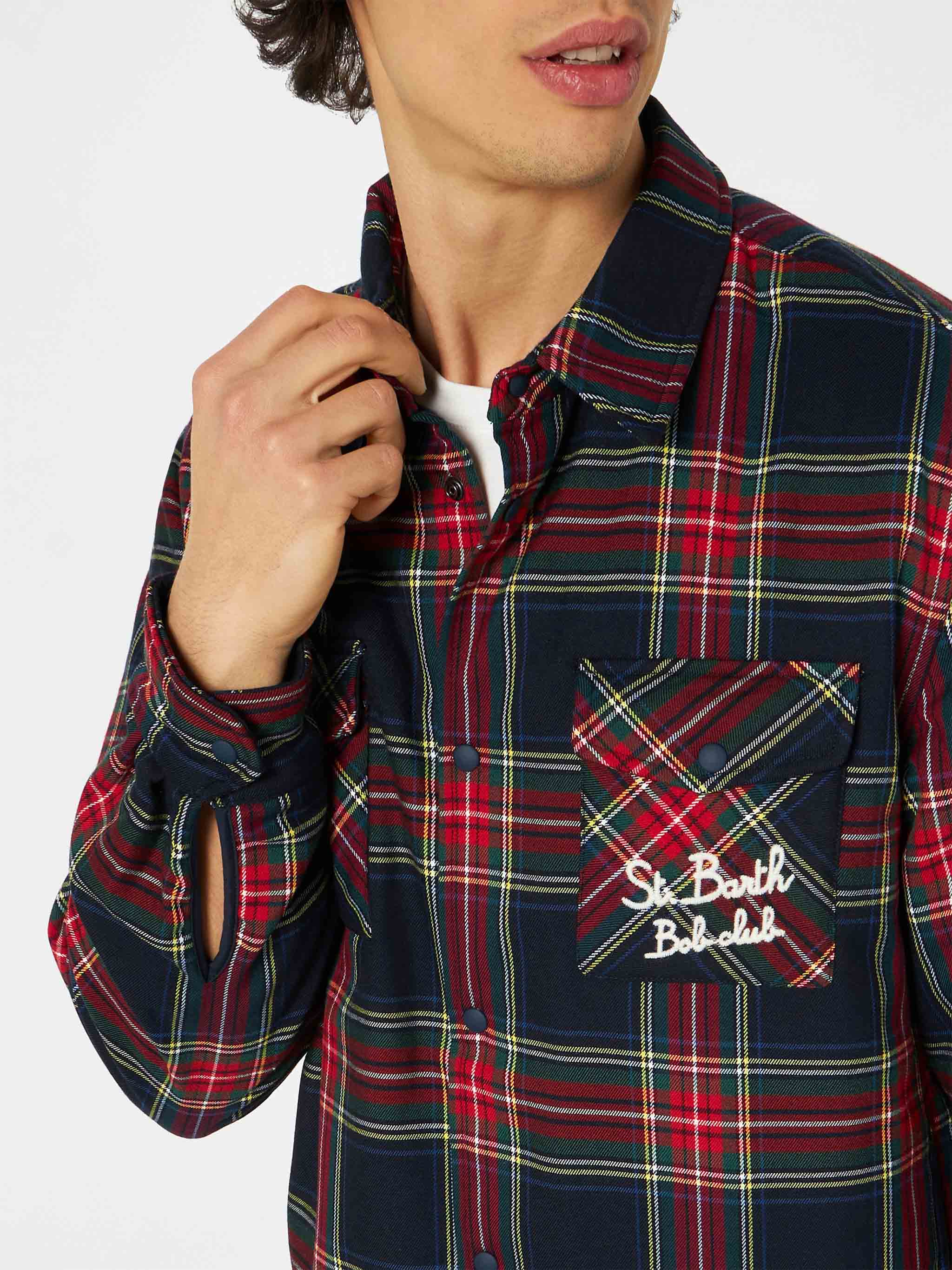 Oversized shirt met zak en St. Barth Bob Club-borduurwerk.