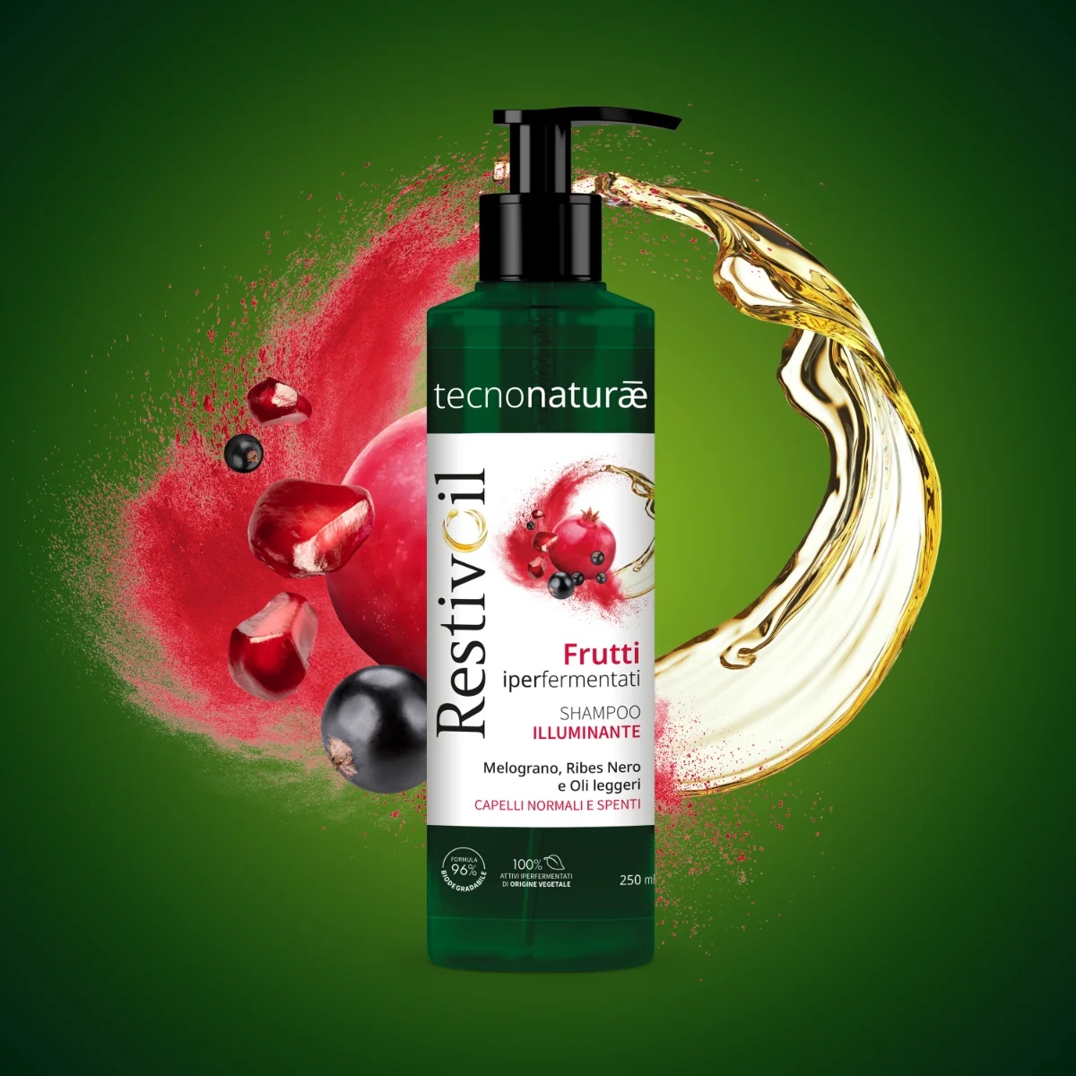 RESTIVOIL Restivoil Tecnonat Normali shampooing 250 ml Pour cheveux normaux et ternes
