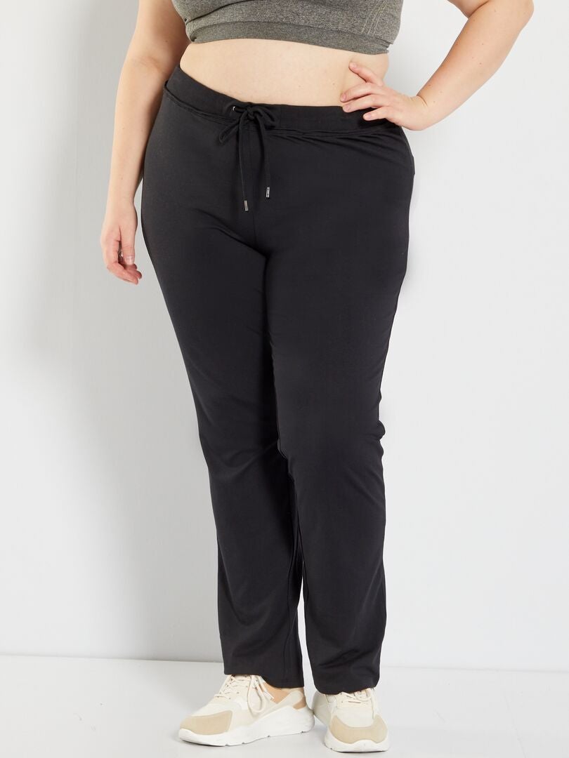 Calça de moletom leve em malha - preta