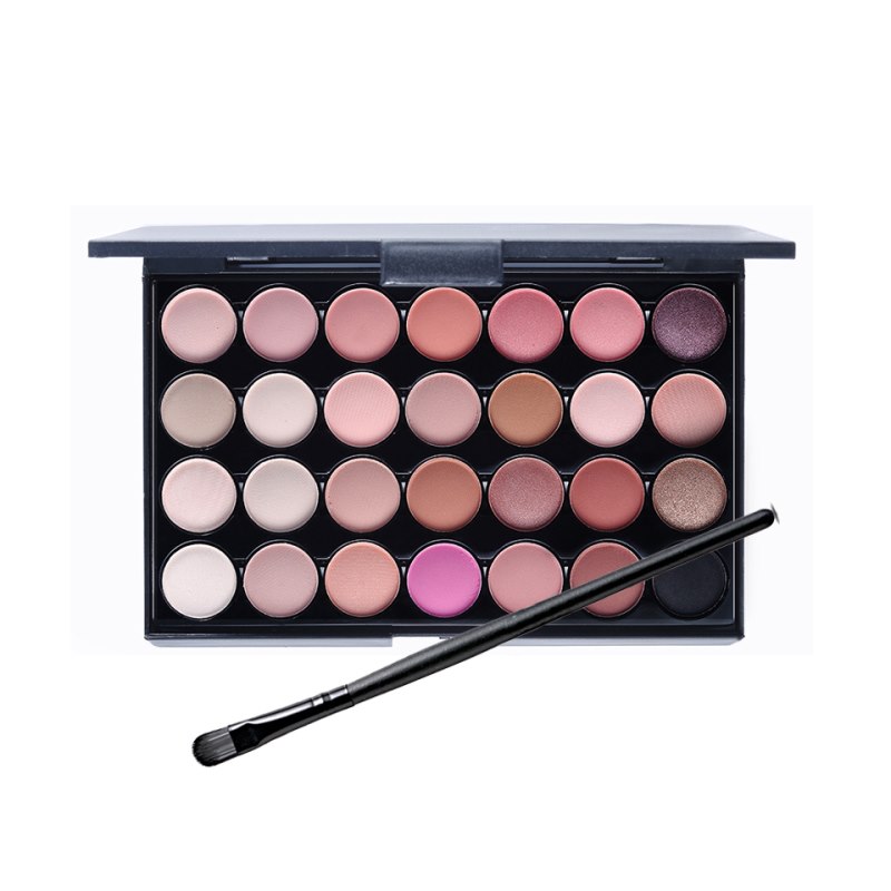 Palette de 28 fards à paupières scintillants longue tenue, poudre soyeuse, maquillage chaud et fumé, fards à paupières mats, coffret de beauté