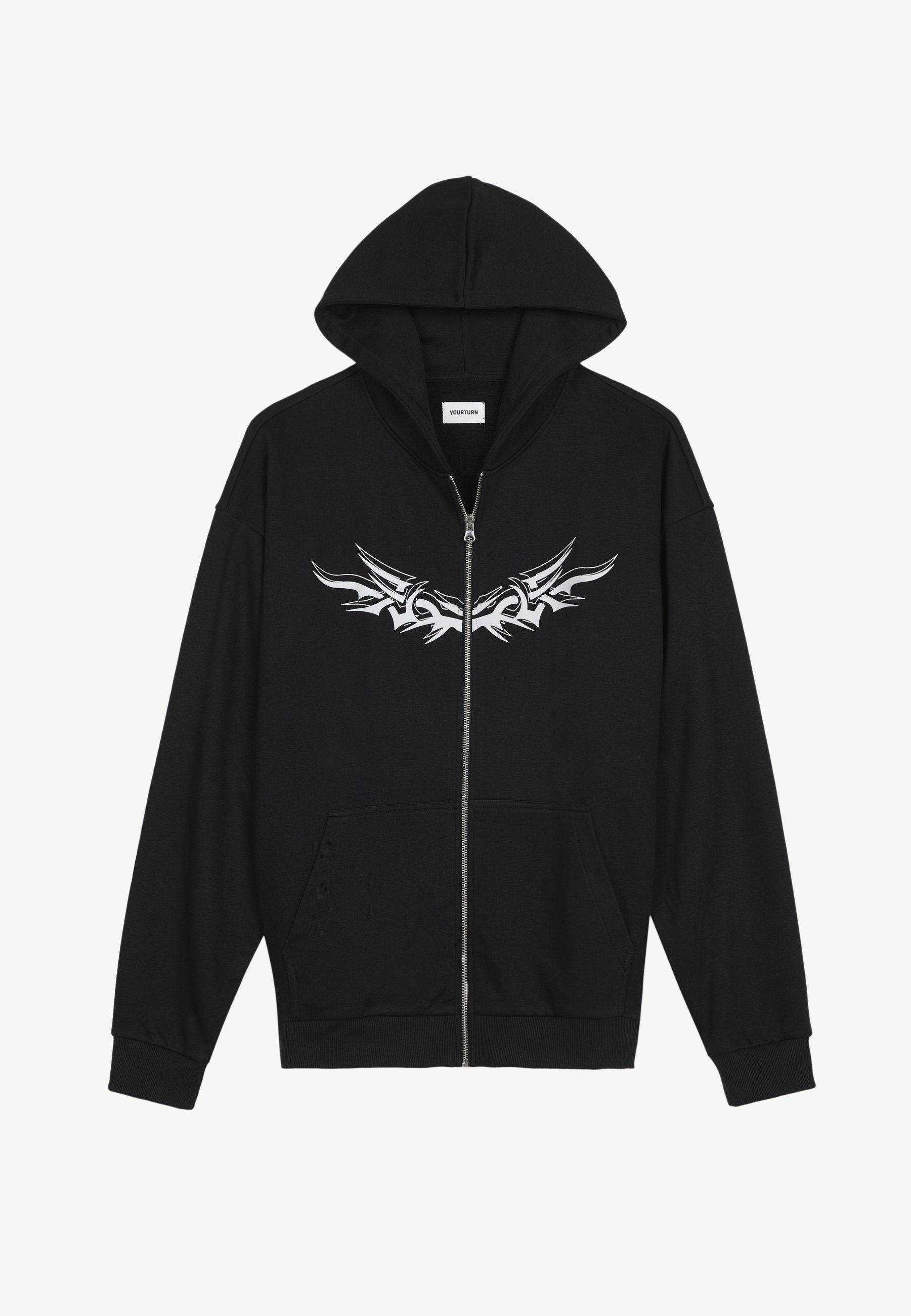 YOURTURN UNISEX - Bluza rozpinana - czarna
