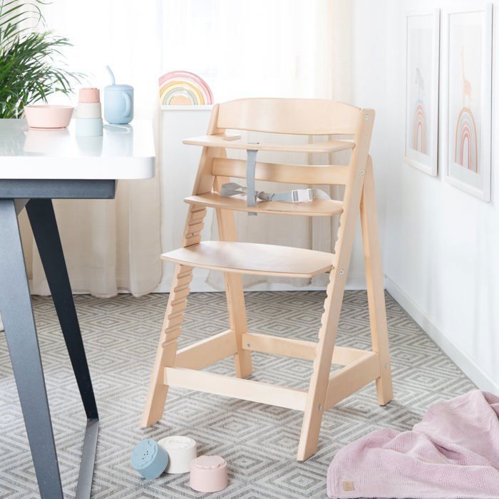 Cadeira alta conversível - ROBA - SIT UP FLEX - A partir de 6 meses até 70 kg - Madeira natural