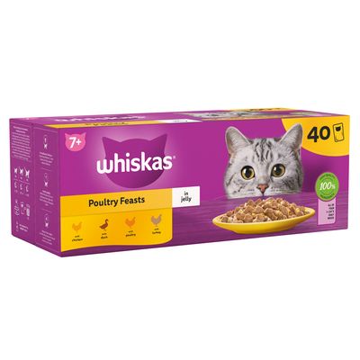 Whiskas 7+ Seniorposer i gelé