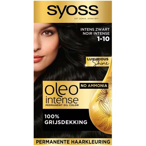 Syoss Oleo Intense 1-10 Intenzivna črna barva za lase