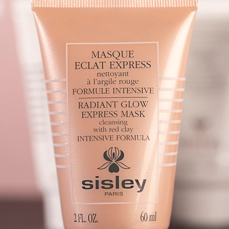 Máscara de limpeza Sisley Radiant Glow Express com efeito iluminador.