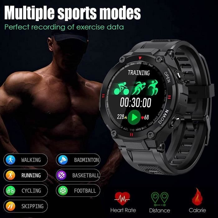 Men's Smartwatch, Smart Watch, Activity Tracker with Heart Rate Monitor, Sleep Monitor, Pedometer [739]