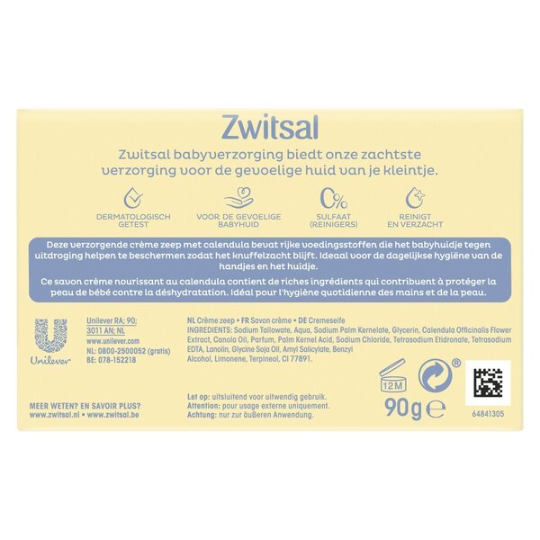 Zwitsal krēmziepes<br>4 x 90 g