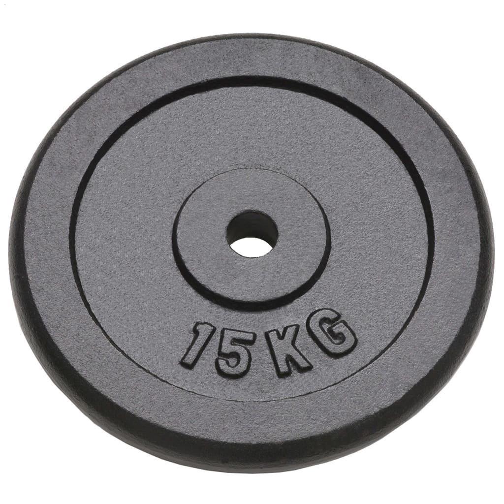  Vidaxl Liatinové závažia 2 kusy 2x15 kg