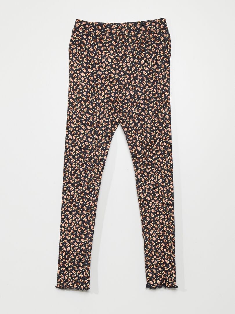 Conjunto de 2 leggings caneladas - AZUL