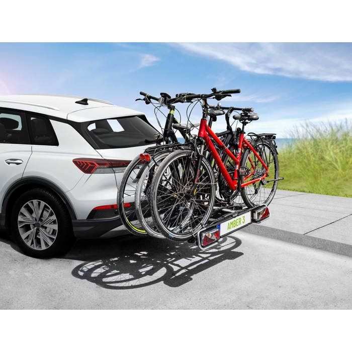 Amber 3 Tilting Platform 3 Bike Carrier for Hitch Mounted Bicycles - Eufab