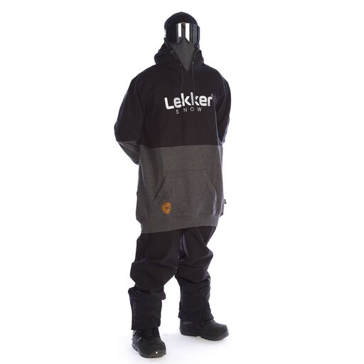 Sudadera Lekker Snow Carbon Black Gesichtsmaske