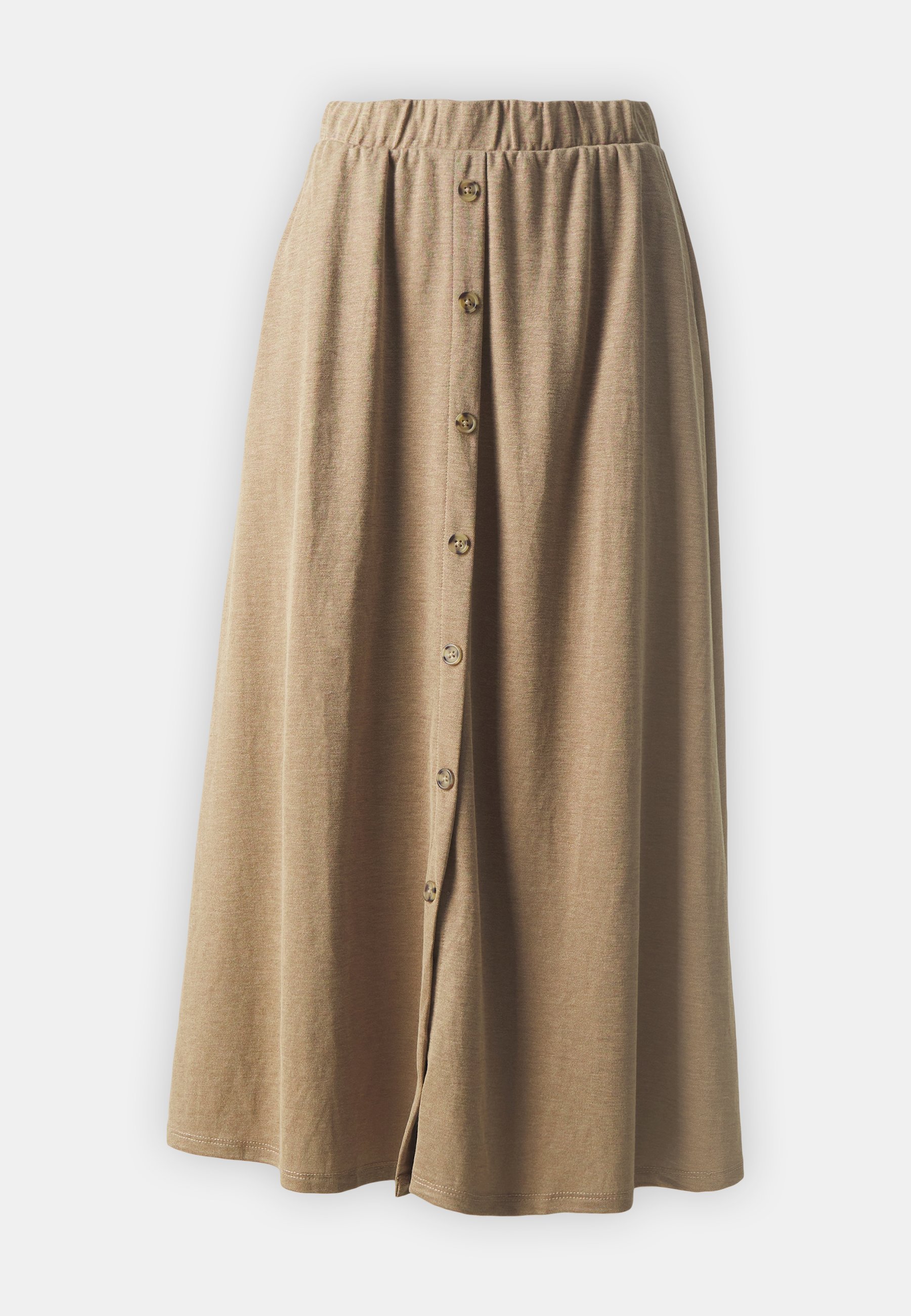 Jupe midi boutonnée JDY JDYBIRDIE - Jupe trapèze - Mélange de pois malt