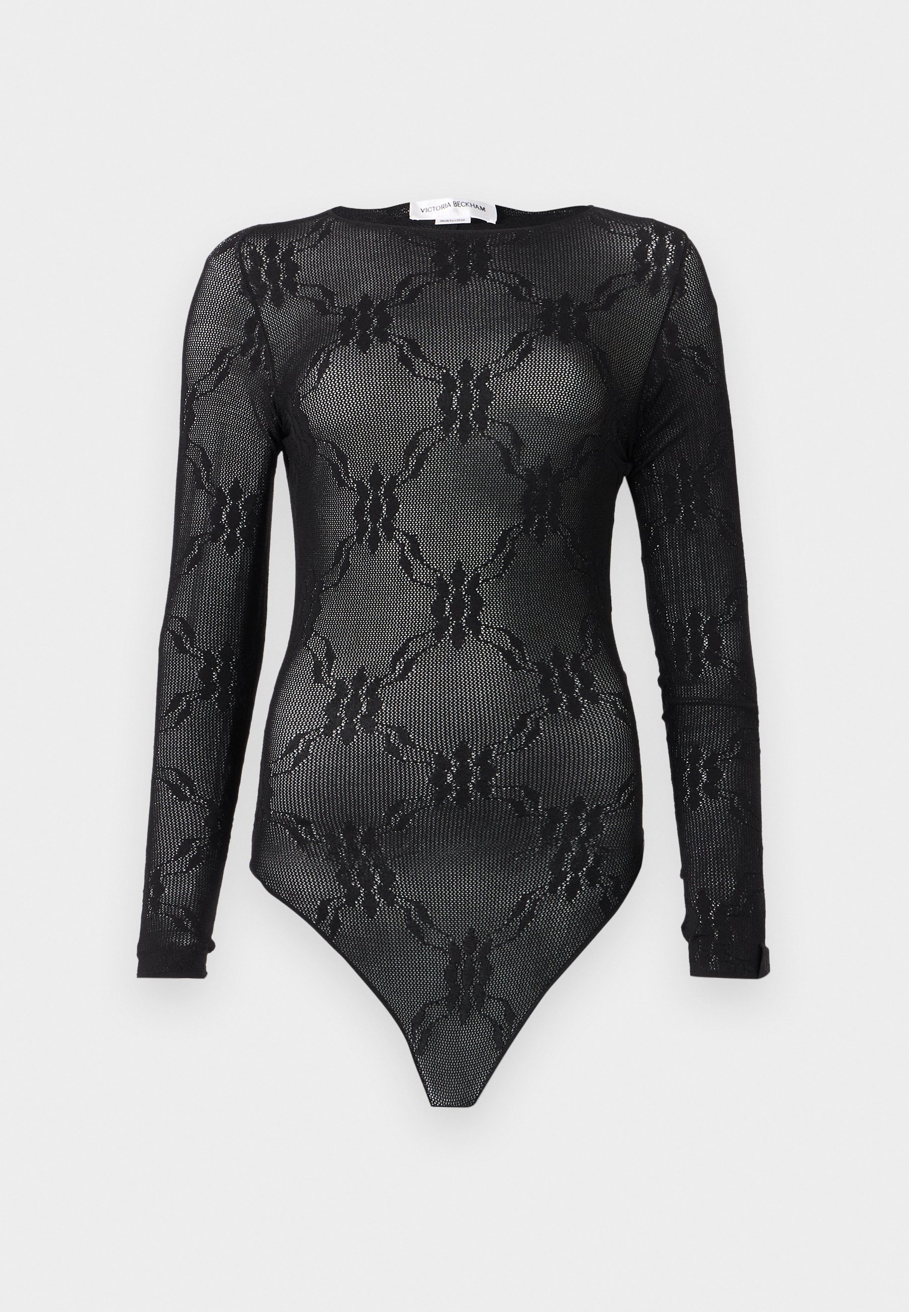 Victoria Beckham top met lange mouwen en open rug - Top met lange mouwen - zwart
