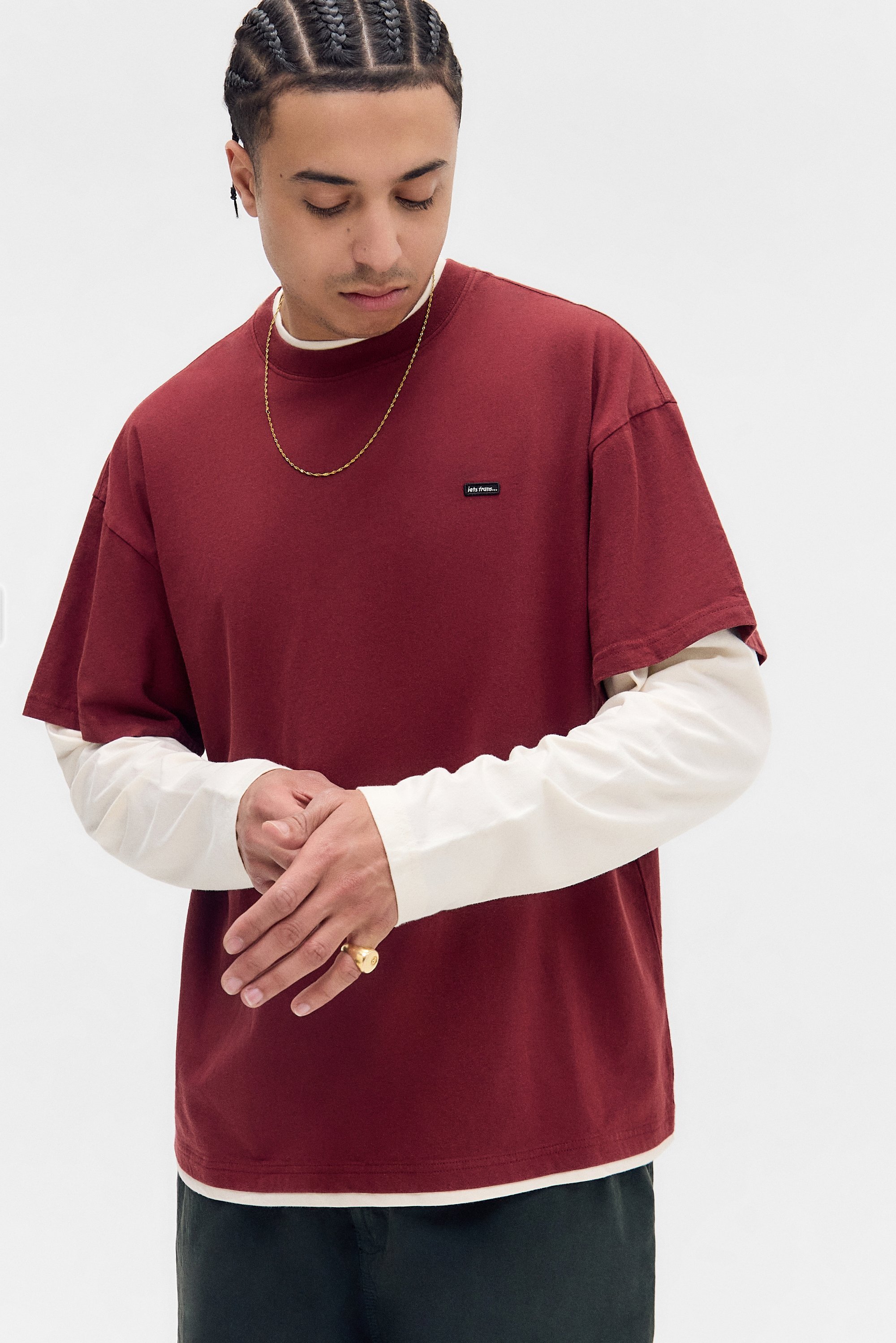 iets frans... DOPPIO STRATO UNISEX - Maglia a maniche lunghe - burg