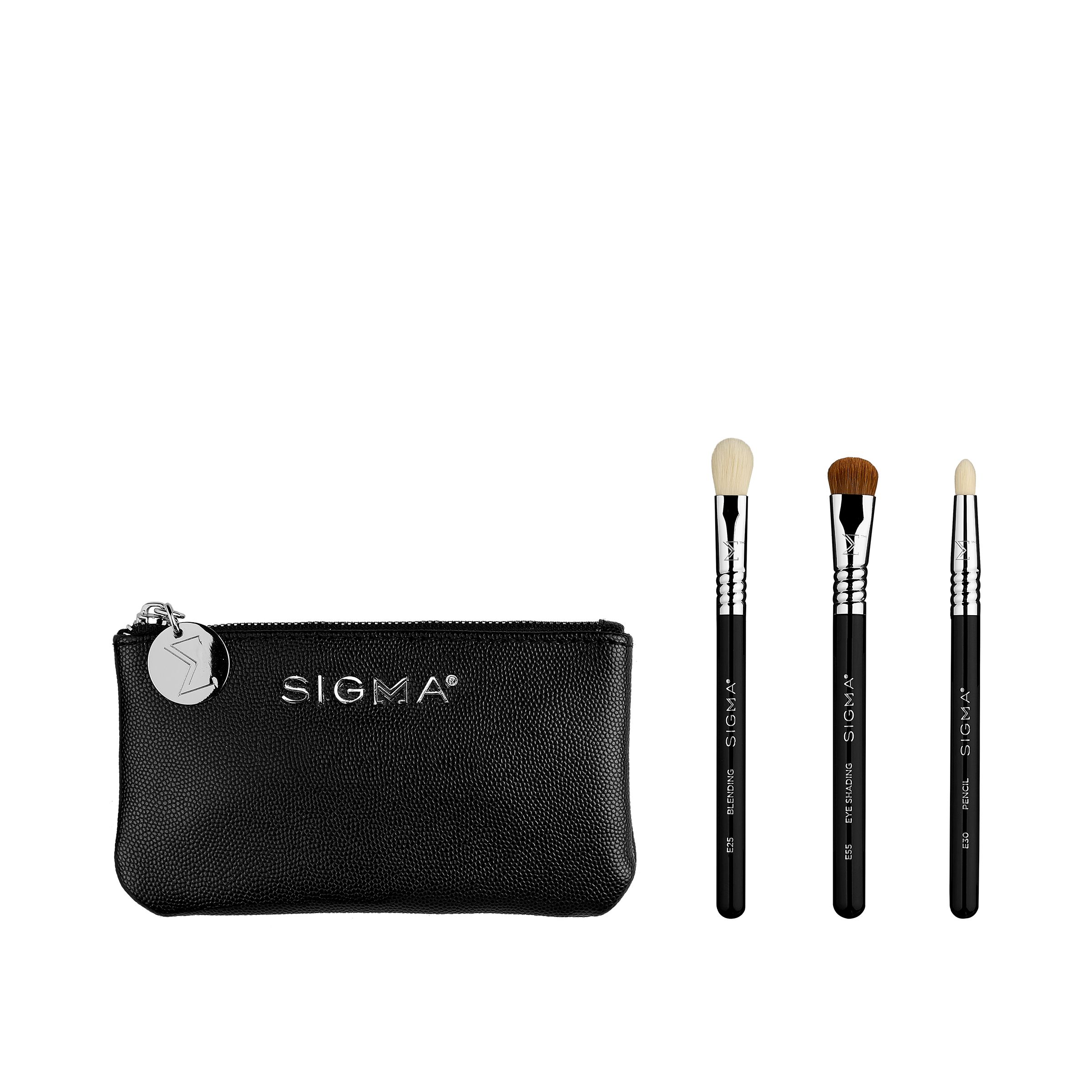 Komplet mini čopičev za oči Glam'n Go Set čopičev za ličenje