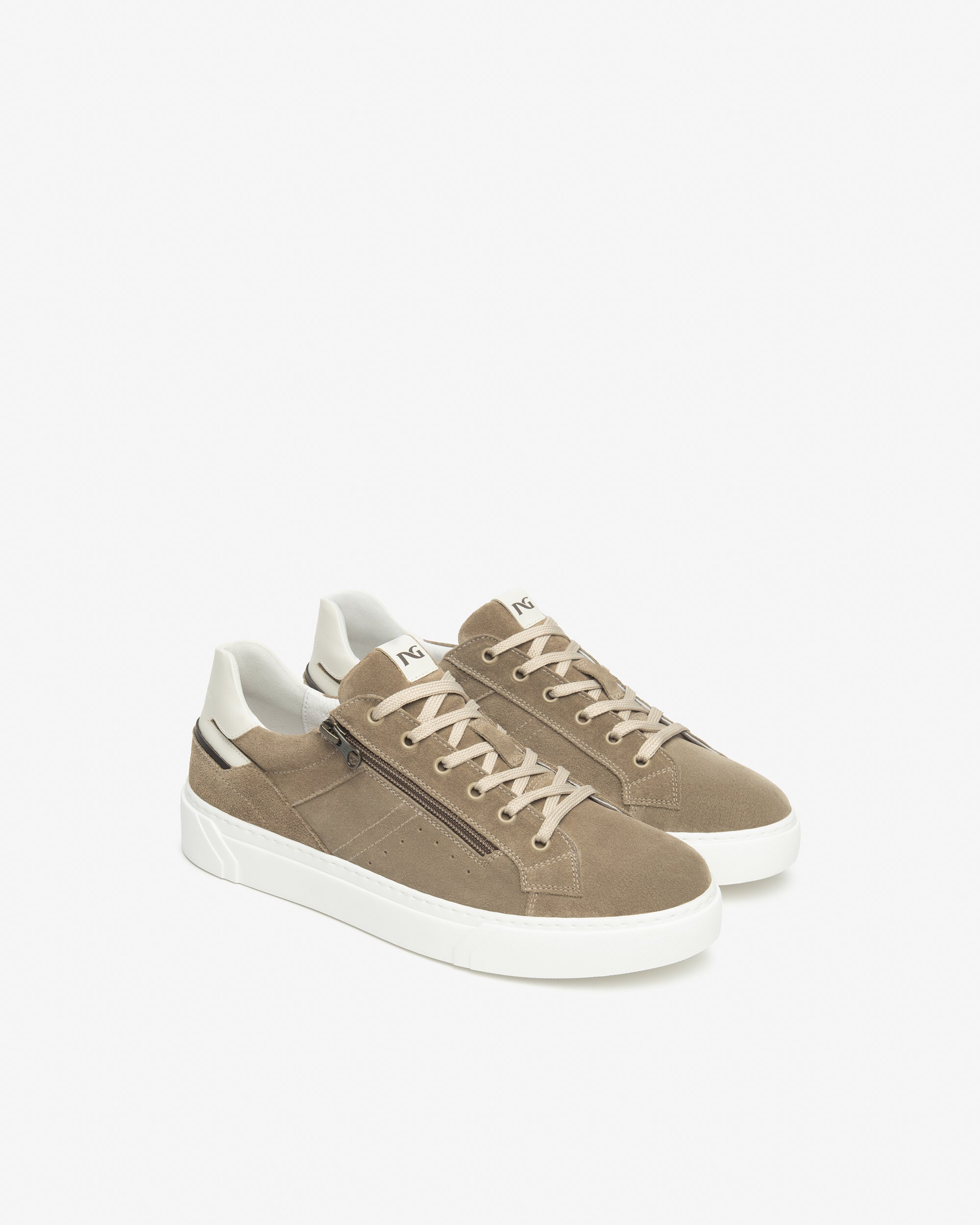 Herren-Sneaker aus Leder und Wildleder