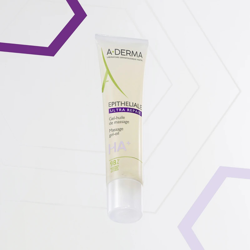 A-Derma Epitheliale AH Duo masažinis gelis-aliejus randams ir strijoms