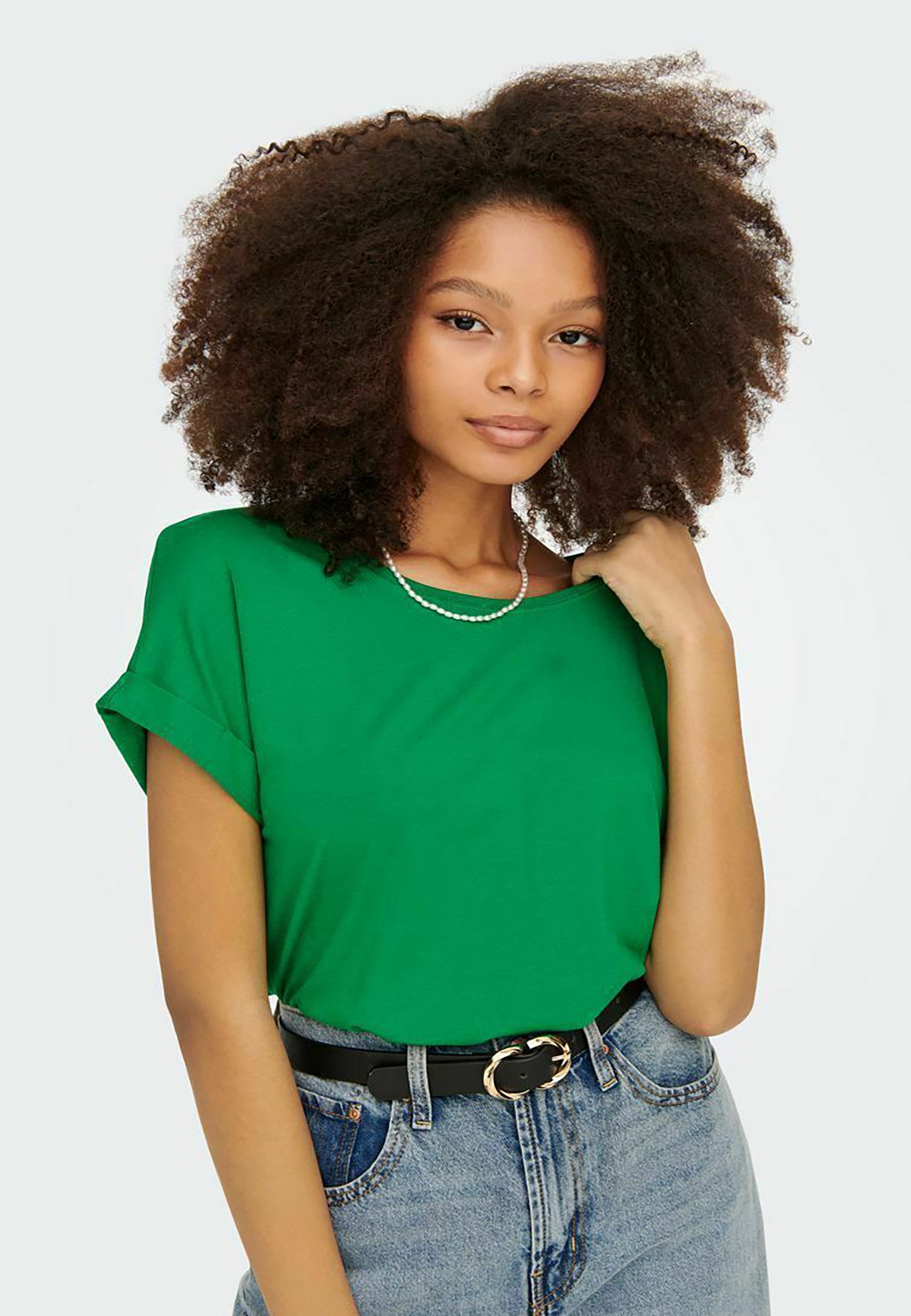 ONLY MOSTER O-NECK - Bluse - fröhliches Grün