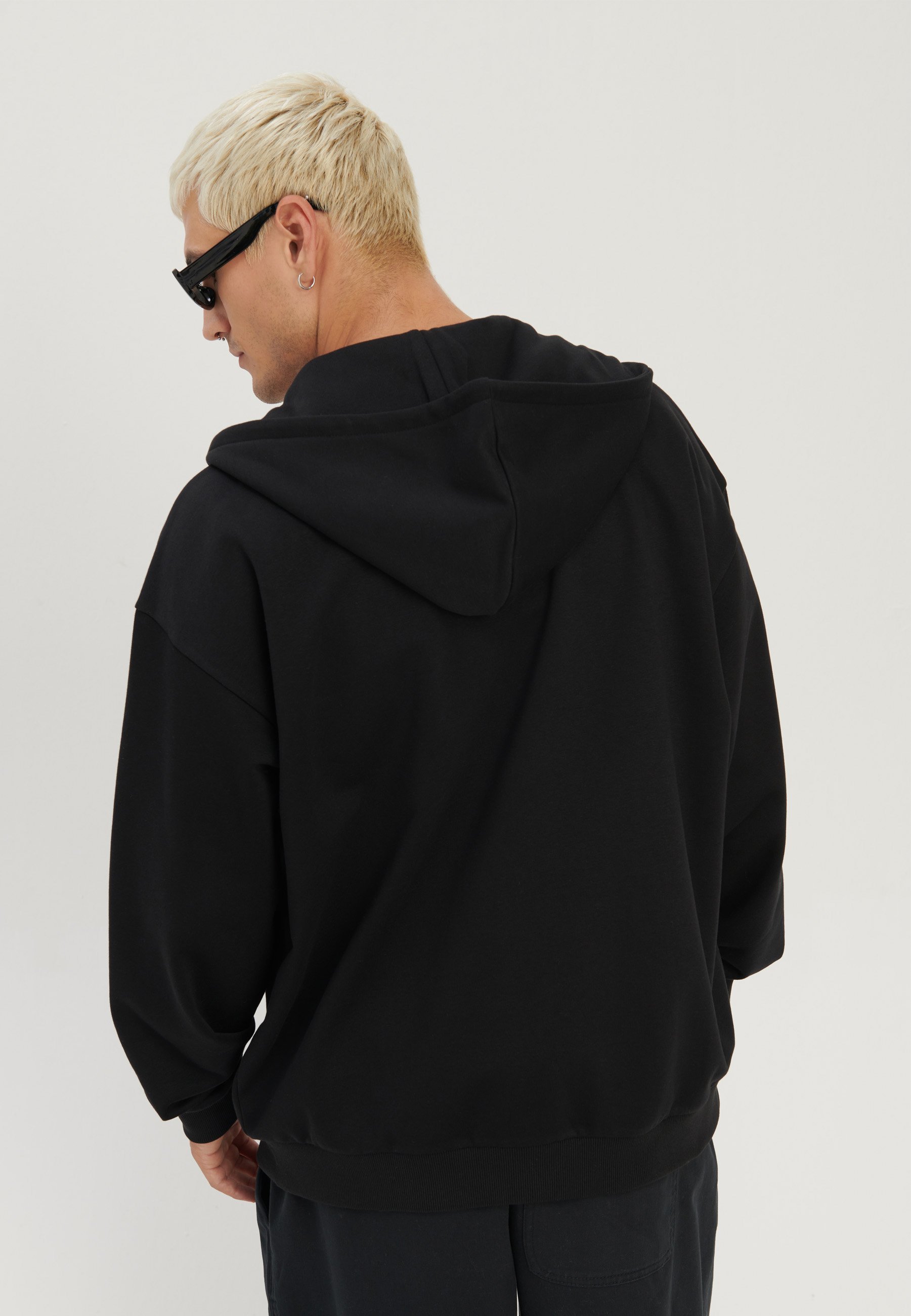YOURTURN UNISEXE - Sweat-shirt zippé - noir