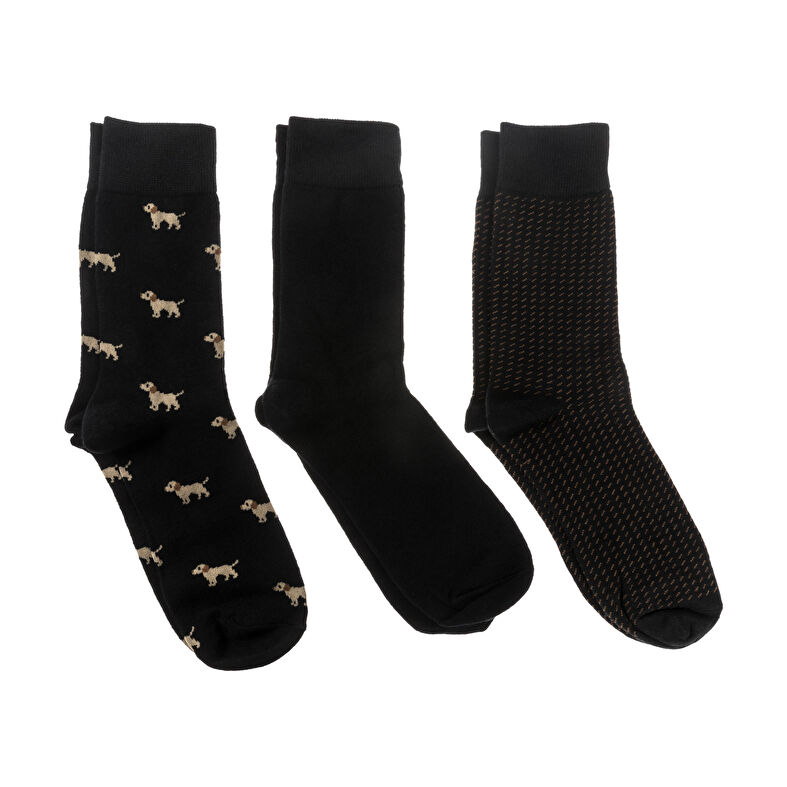 Schwarze Socken und Strumpfhosen für Herren