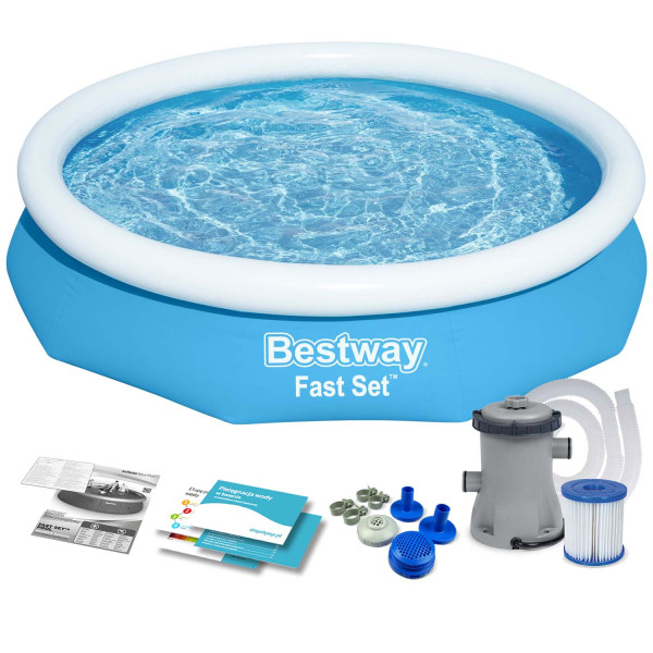 Basen ogrodowy rozporowy 244x61 cm Bestway zestaw 9w1