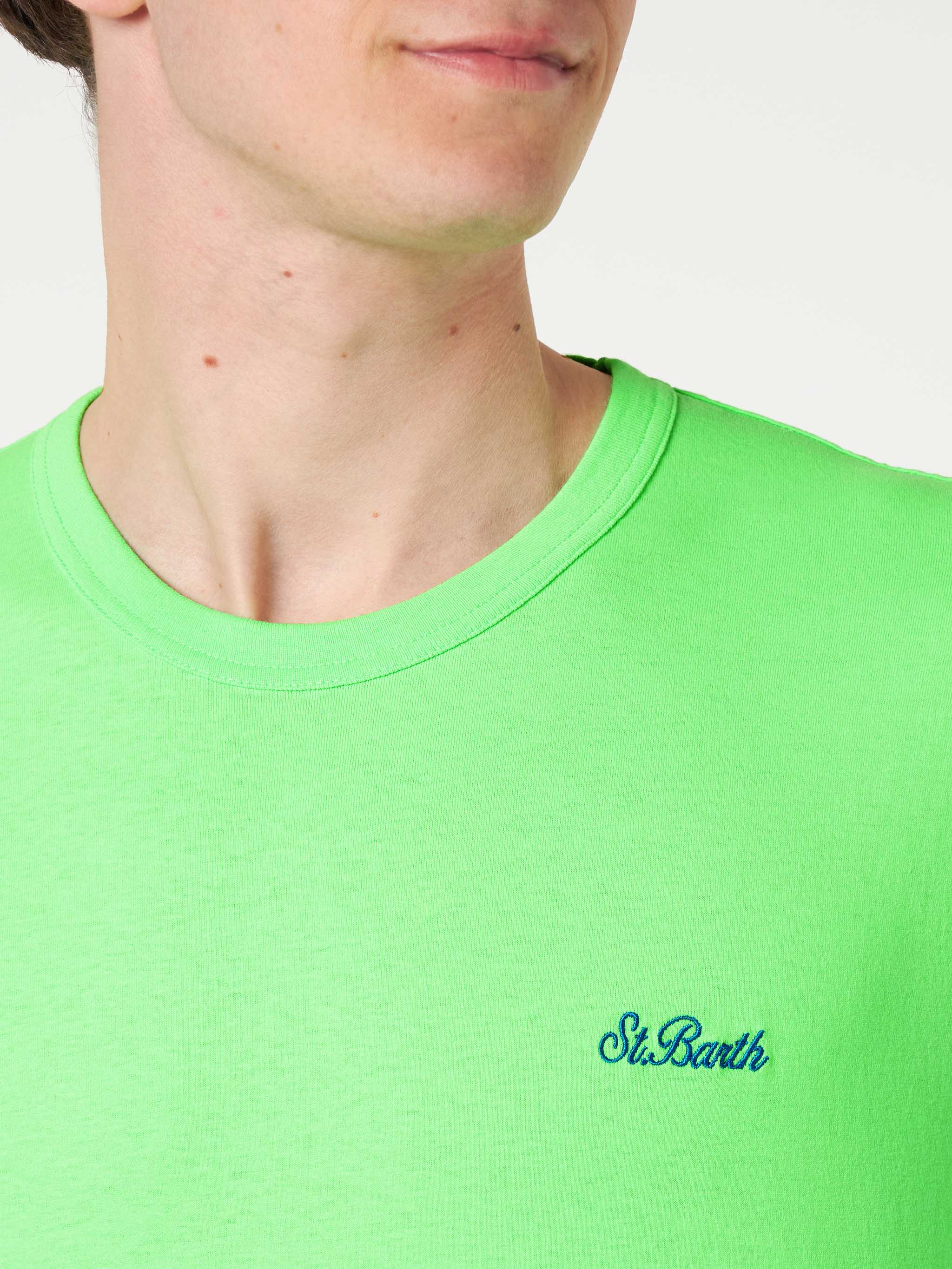 Herre-t-shirt i grøn bomuld
