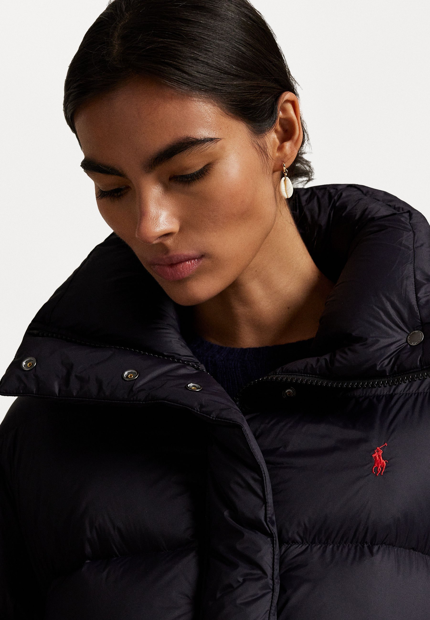 Polo Ralph Lauren gewatteerde donsjas met capuchon - Donsjas - zwart