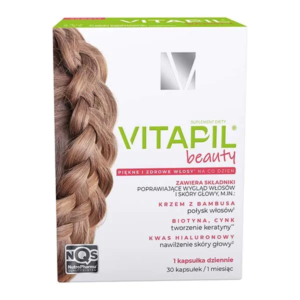Vitapil Beauty, Suplement diety na włosy, skórę i paznokcie, Kapsułki
