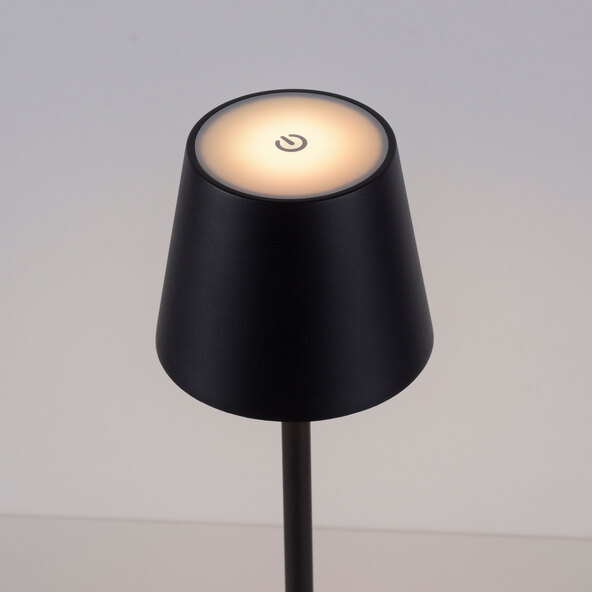 LED-Akku-Stehleuchte Buria, schwarz
