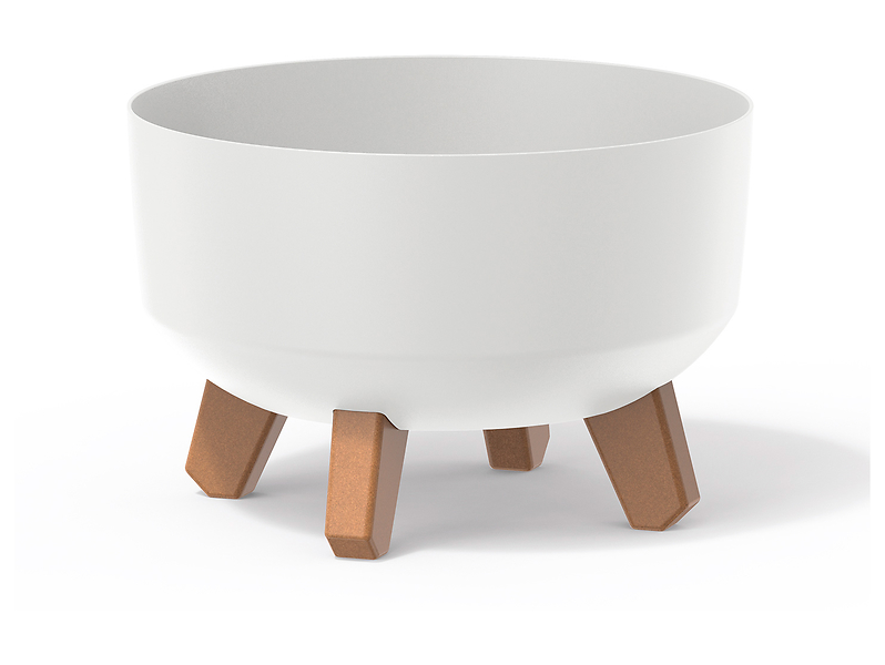 Donica Gracia Low z nóżkami 23,5 cm biała