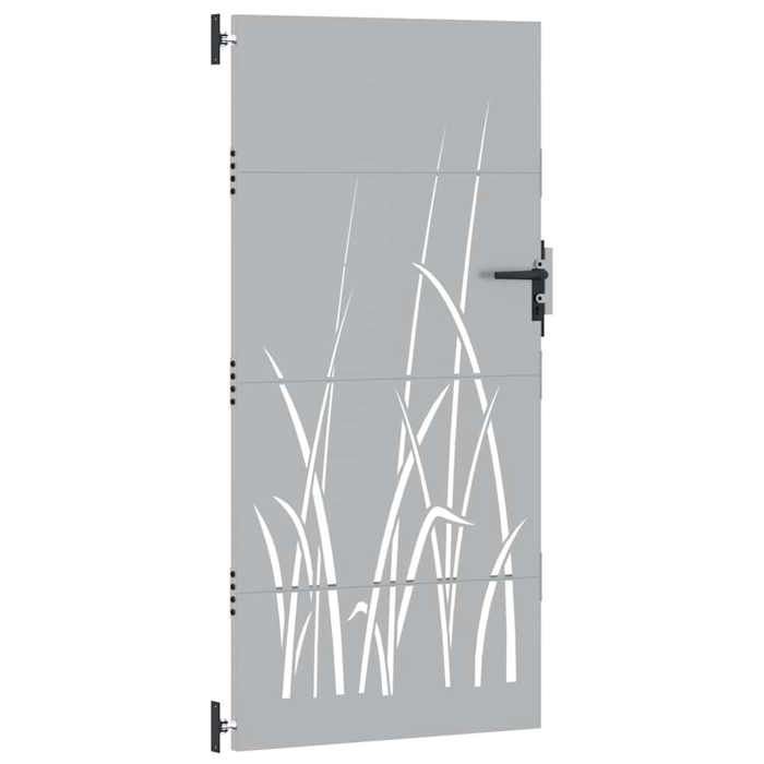vidaXL Portail de Jardin, Portillon de Patio, Barrière de Sécurité, Porte d'Extérieure Terrasse, 85x175 cm Acier Corten 153224