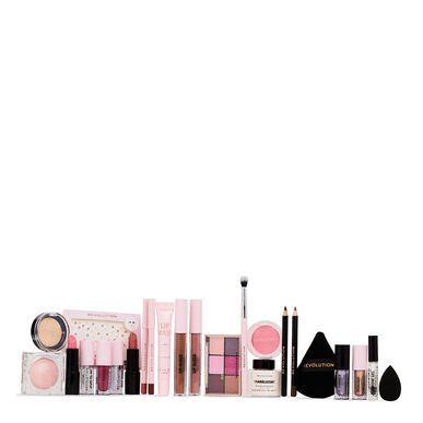 Makeup Revolution adventskalender gavesett med 24 sminkeoverraskelser (1 enhet)