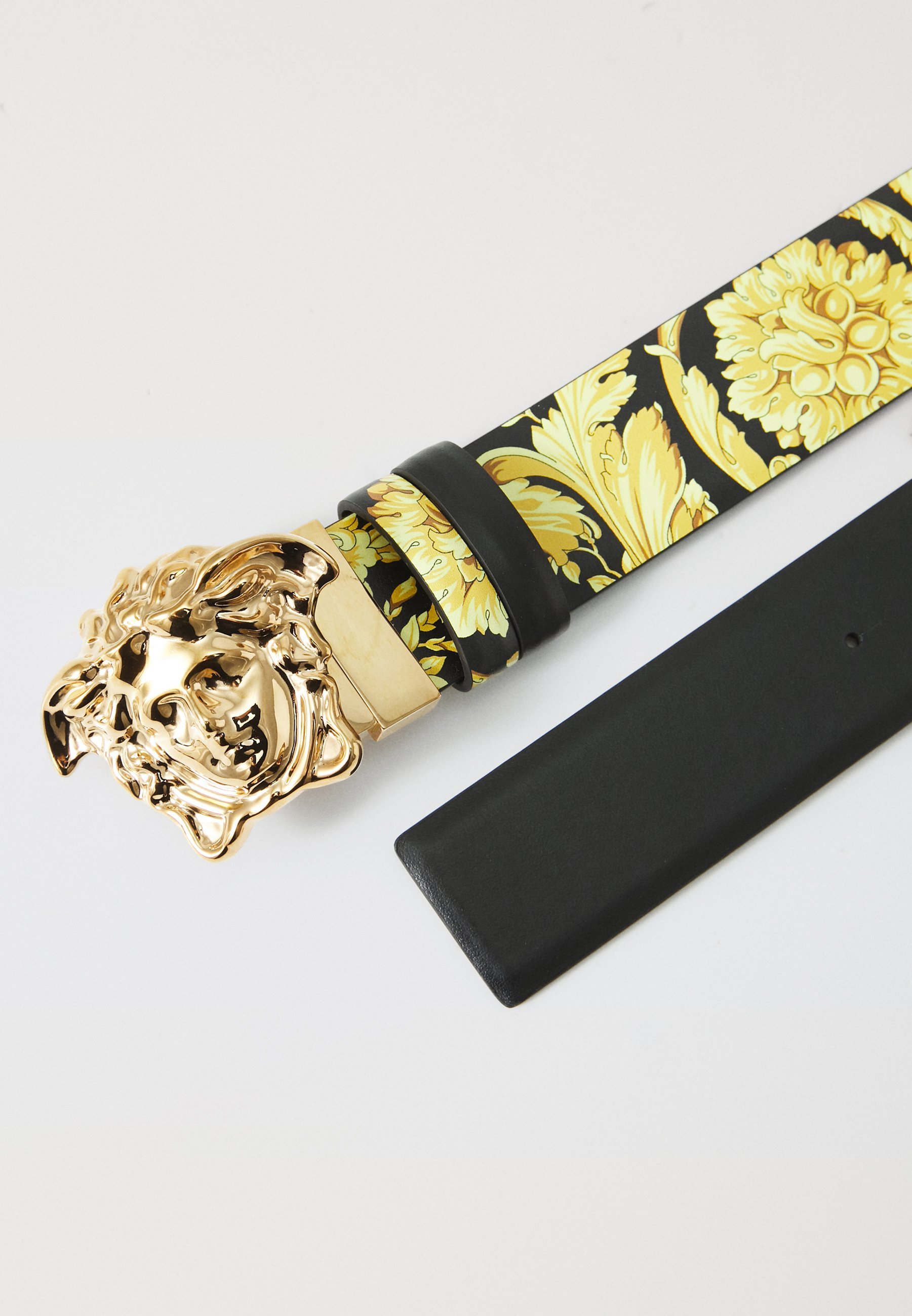 Versace WENDBARER GÜRTEL - Gürtel - schwarz/goldfarben
