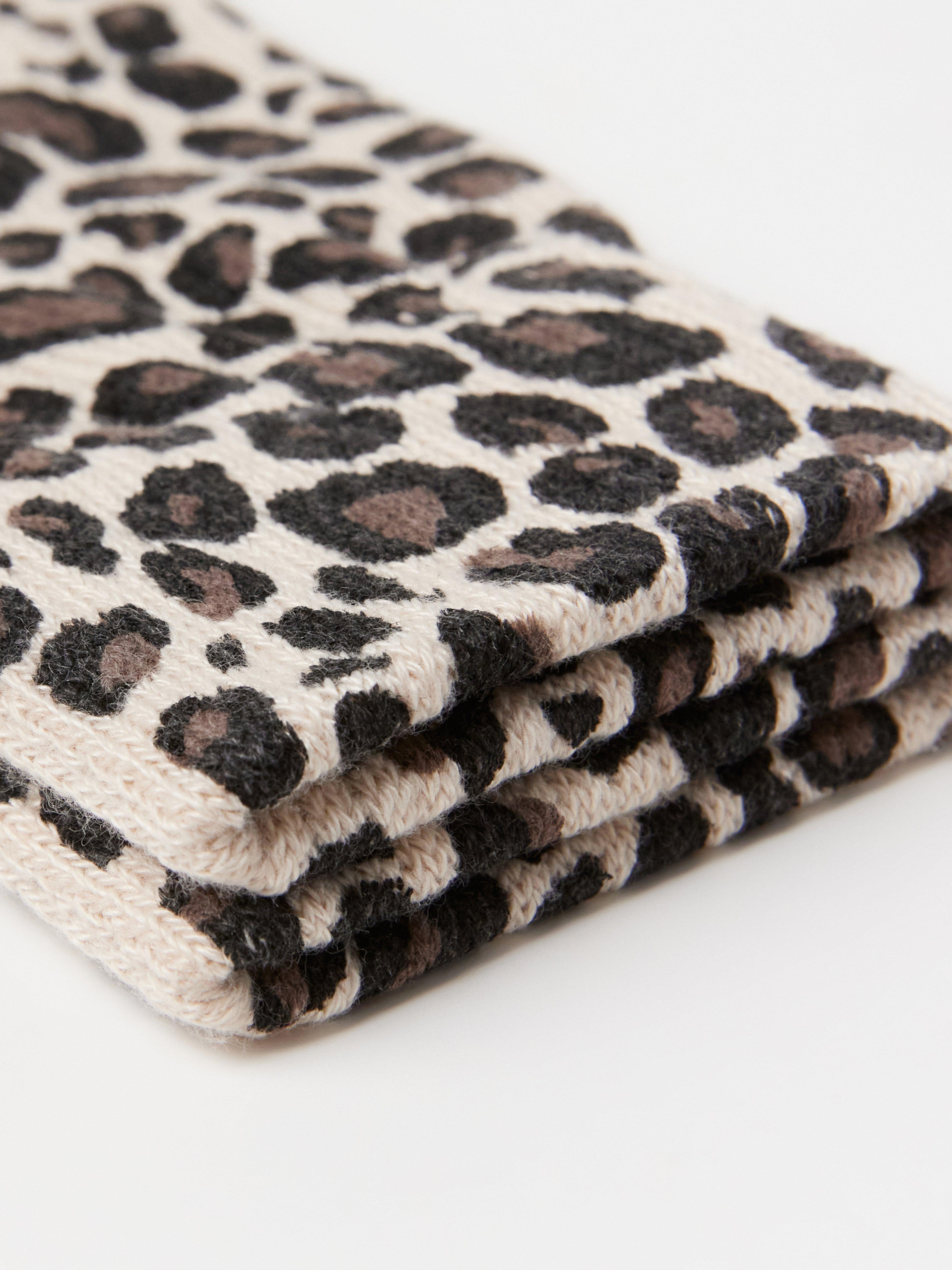 Magiske hansker med leopardmønster Lys beige