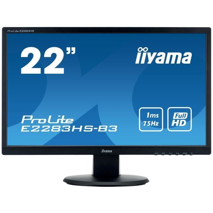 Monitor per PC - IIYAMA ProLite E2283HS-B3 - 22