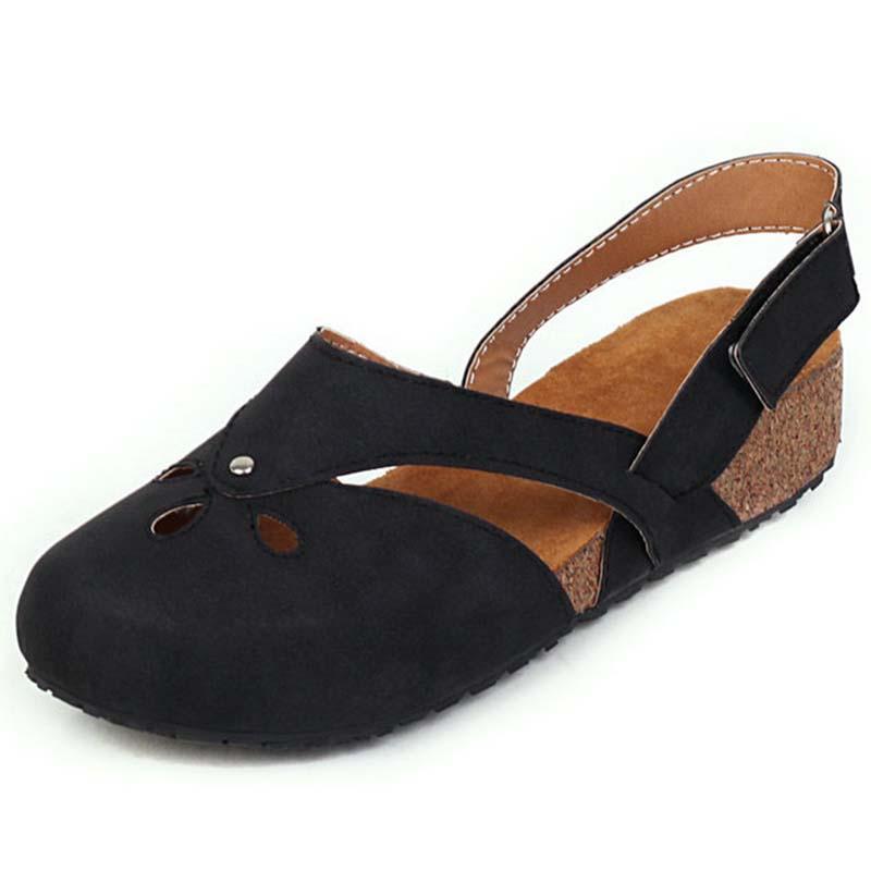 Women Sandals Summer Beach Flat heel Sandals Beef tendon Shoes Fashion Comfy Slides Woman Shoes