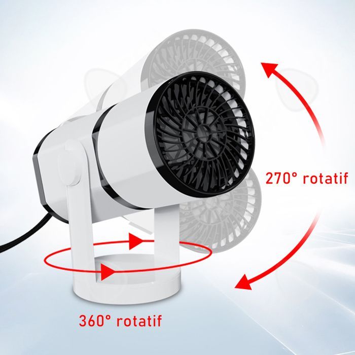 Riscaldatore per auto 12V 150W, riscaldatore a ventola 2 in 1 per auto, sbrina e disappanna rapidamente l'abitacolo.