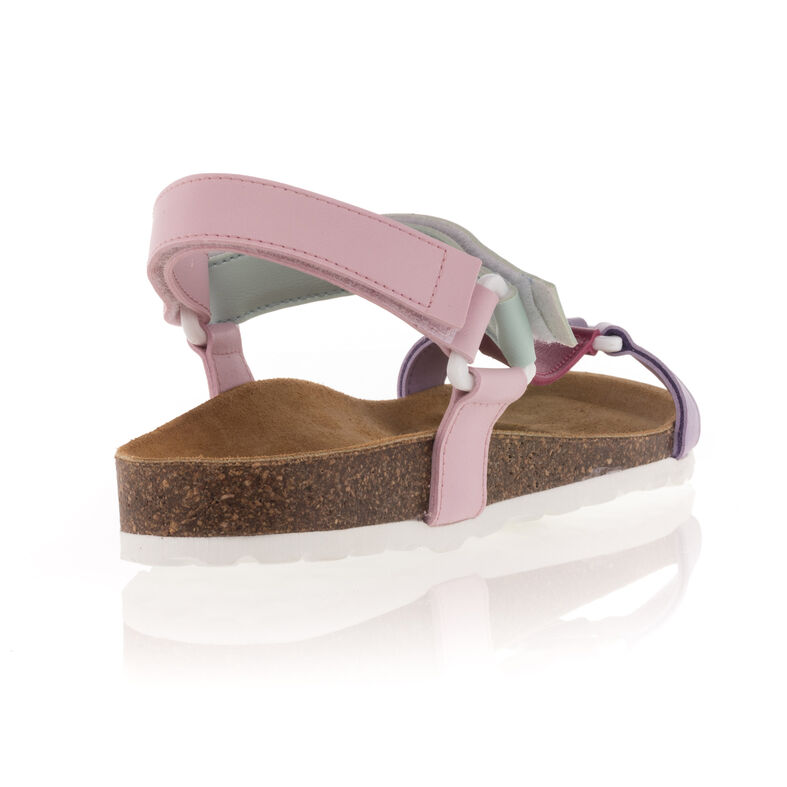 Sandalias moradas para mujer / Zapatos de punta abierta