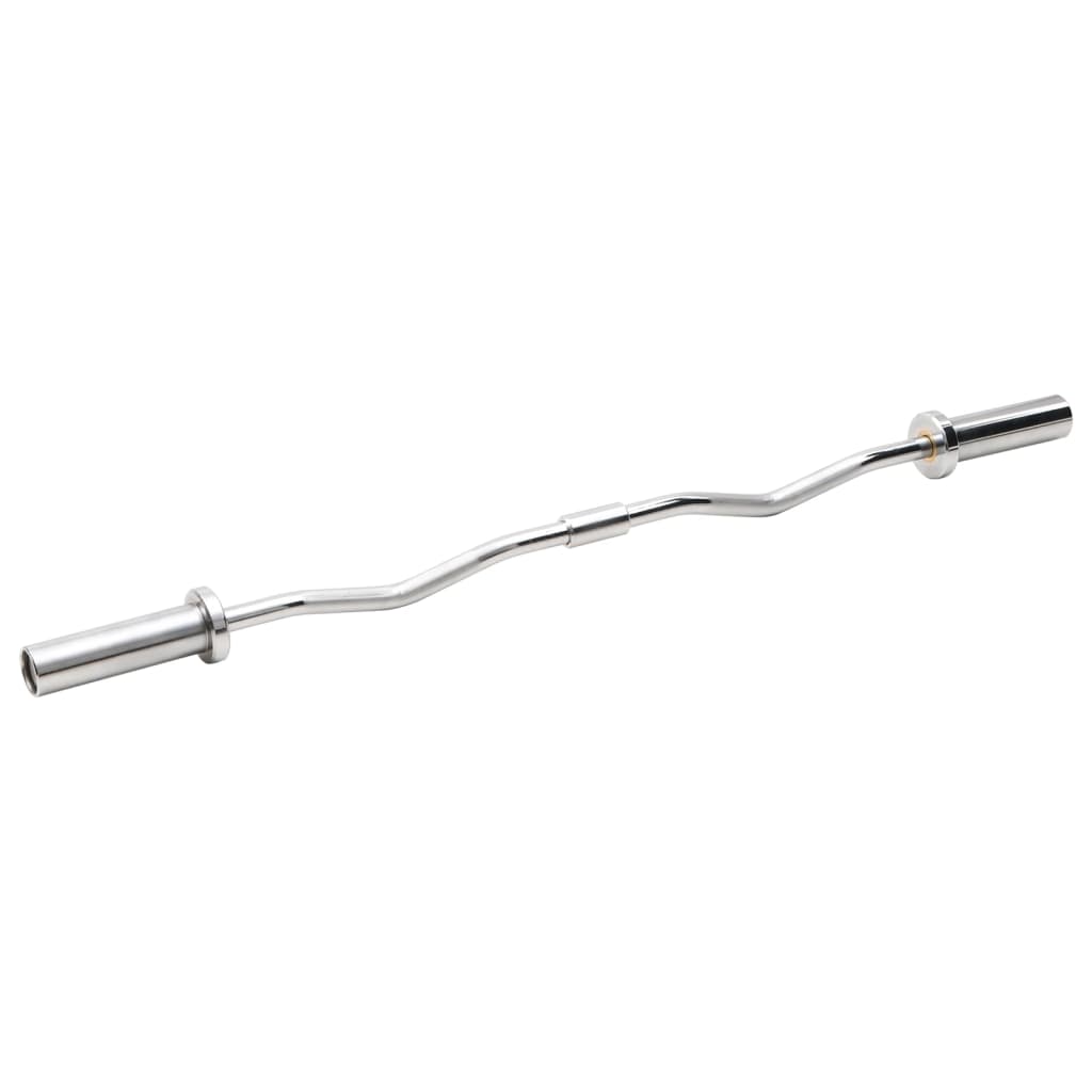 Vidaxl 120 cm Stahl-Z-Stange für Gewichtstraining
